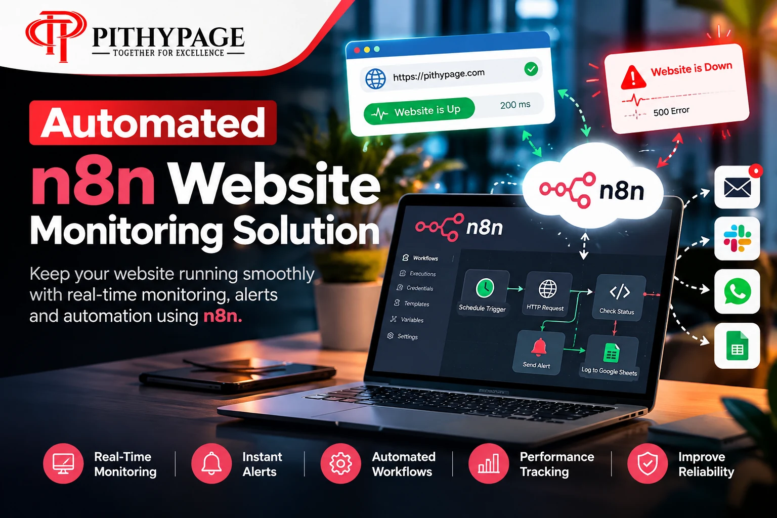 Automated n8n Website Monitoring Solution